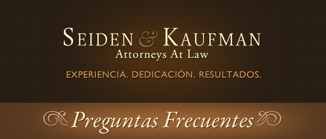 Frequently Asked Questions Seiden and Kaufman Attorneys at Law