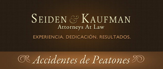 Pedestrian Accidents Seiden and Kaufman Attorneys at Law